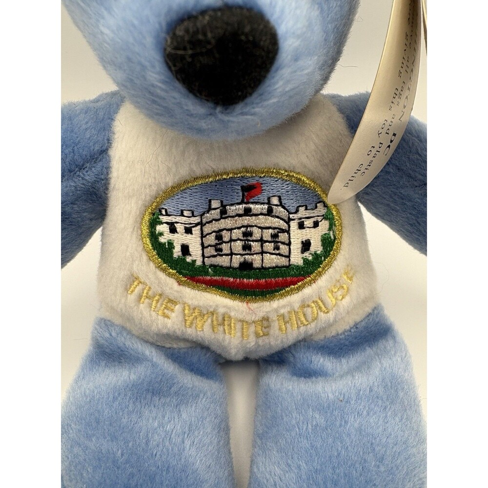 Set of 2 White House Souvenir Bean Bag Plush Bears with Tags Washington DC - Picture 7 of 9